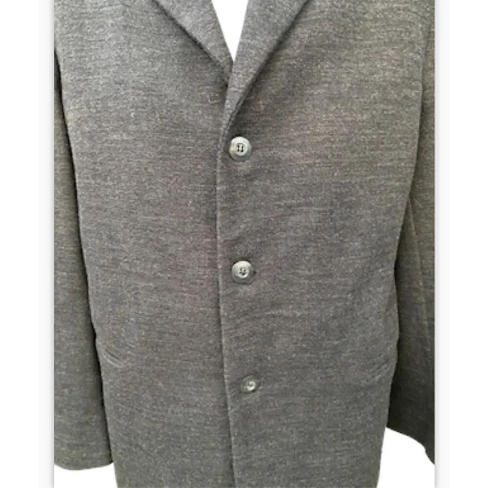 J. Ferrar Vintage 100% Wool 3-Button Blazer 40R Deep Gray Lined